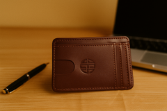 Money clip dark brown