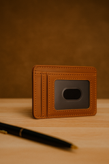 Money clip dark brown