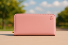 Baby pink long wallet