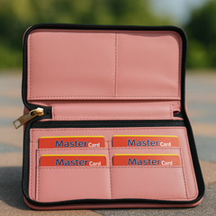 Baby pink long wallet