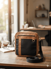 Black and Brown Genuine Leather shoulder bag for Women Pakistan