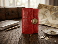 Women's Red Mini Genuine Leather Wallet Pakistan