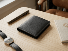 Genuine Leather Wallet for Men - Black Midnight Maverick - Made in Pakistan