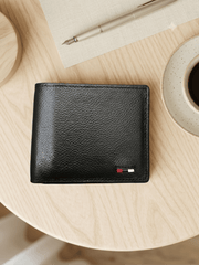 Genuine Leather Wallet for Men - Black Midnight Maverick - Made in Pakistan
