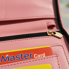 Baby pink long wallet