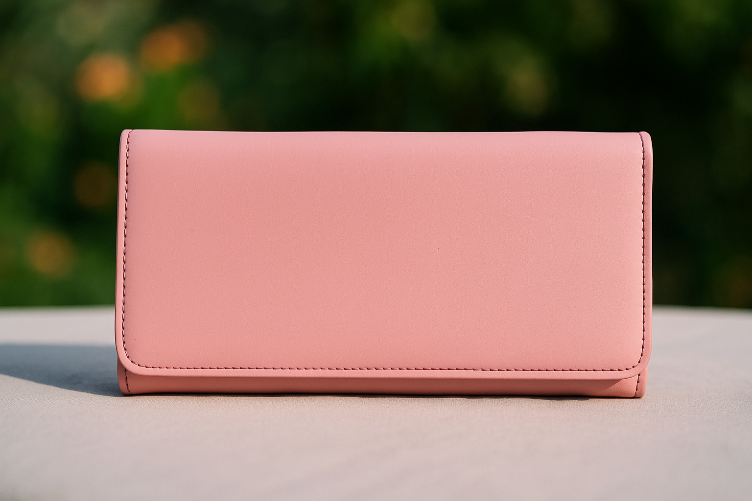 Baby pink long wallet