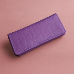 A purple crocodile